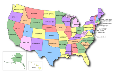 United States Map – Clickable